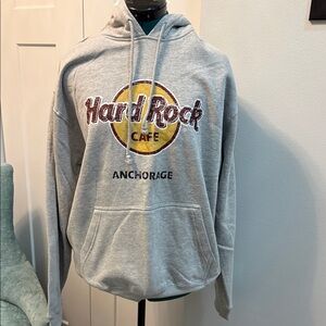 Hard Rock Cafe Anchorage Classic Logo Heather Pullover